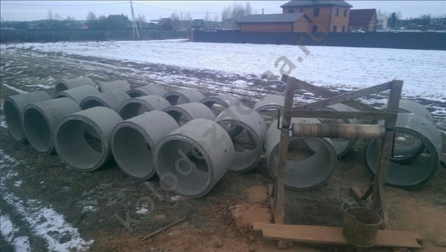 доставка колец для питьевого колодца доставка колец для питьевого колодца